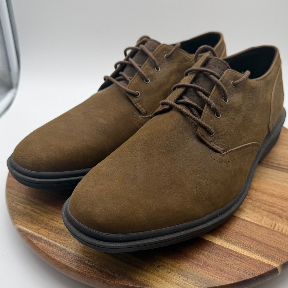 Timberland Sutherlin Bay Waterproof Oxford Men's Size 10‎ 1/2 Brown Leather 0339